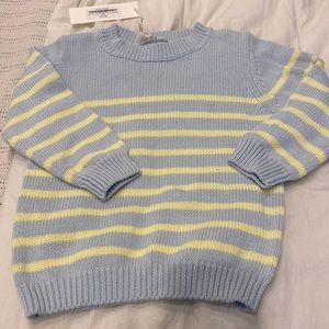 Minnow kids blue/yellow stripe sweater